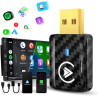 MSXTTLY Adaptateur CarPlay sans Fil Android Auto - U2AC-01 Transforme CarPlay & Android Auto Filaire en sans Fil, Compatible ave