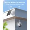 ieGeek 24/7 Enregistrement AOV 2K Camera Surveillance WiFi Exterieure sans Fil Solaire, Suivi Automatique, 360° PTZ, Batterie 90