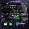 MSXTTLY Adaptateur CarPlay sans Fil Android Auto - U2AC-01 Transforme CarPlay & Android Auto Filaire en sans Fil, Compatible ave