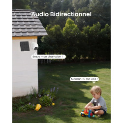 ieGeek 24/7 Enregistrement AOV 2K Camera Surveillance WiFi Exterieure sans Fil Solaire, Suivi Automatique, 360° PTZ, Batterie 90