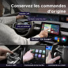 MSXTTLY Adaptateur CarPlay sans Fil Android Auto - U2AC-01 Transforme CarPlay & Android Auto Filaire en sans Fil, Compatible ave