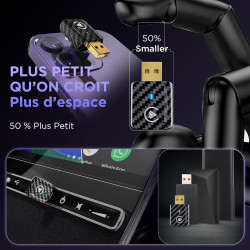 MSXTTLY Adaptateur CarPlay sans Fil Android Auto - U2AC-01 Transforme CarPlay & Android Auto Filaire en sans Fil, Compatible ave