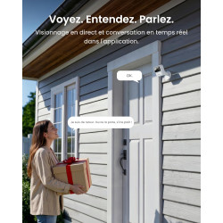 Reolink Caméra de Surveillance sans Fil Magnétique avec Une Autonomie de 9 Mois, Wi-FI 2,4/5 GHz, Détection de Personnes par IA,
