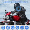 Casques bleutooth moto avec assistant vocal, écouteur bleutooth, kit bleutooth casque moto pour écouter musique, gps, appels, ré