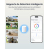 Reolink Kit 2 Caméras WiFi Magnétiques MagiCam+Home Hub Mini, Autonomie 9 Mois, Wi-FI 2,4/5 GHz, Détection de Personnes par IA, 