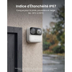 Reolink Kit 2 Caméras WiFi Magnétiques MagiCam+Home Hub Mini, Autonomie 9 Mois, Wi-FI 2,4/5 GHz, Détection de Personnes par IA, 