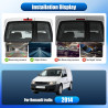 Caméra de Recul pour VW Caddy 2003-2015, 3ème Feu Stop Caméras Arrière, Vision Nocturne, Etanche IP67, Angle Réglable,avec Ligne