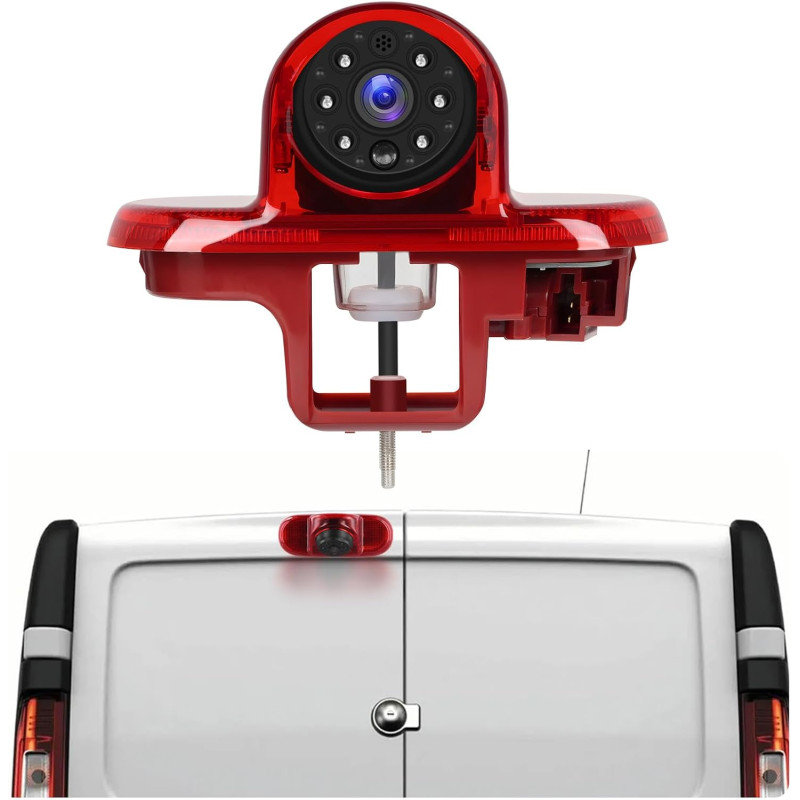Caméra de Recul pour Renault Trafic 2001-2014 /Renault Trafic Combo 2001-2011 / Vauxhall Vivaro 2001-2014, 3ème Feu Stop Caméras