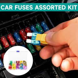 100 Pièces Fusible Voiture Set 12V/24V Fusibles Plats pour Moto Auto Truck RV Camion, Assortiment Fusibles Auto avec Boite Extra