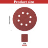 30 Pcs Disque Abrasif 125mm, Papier a Poncer 125mm, Grain 40 Papier Abrasif pour Ponceuses Excentrique, disques abrasifs pour po