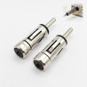 2 Pièces Adaptateur Antenne Autoradio DIN Mâle vers ISO Femelle Connecteur d'Antenne Voiture pour Récepteur Stéréo Unité de Tête