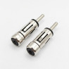 2 Pièces Adaptateur Antenne Autoradio DIN Mâle vers ISO Femelle Connecteur d'Antenne Voiture pour Récepteur Stéréo Unité de Tête