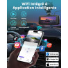 Dashcam Voiture Avant Arrière, 4K+1080P Double Caméra WiFi avec Application, Camera Embarquée Voiture IPS 3.18" avec Carte 64Go 