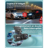 Dashcam Voiture Avant Arrière, 4K+1080P Double Caméra WiFi avec Application, Camera Embarquée Voiture IPS 3.18" avec Carte 64Go 