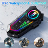 6.0 intercom moto bleutooth kit, casque moto motocyclette helmet communication systèmes, kit main libre moto entre 2 motards ip5