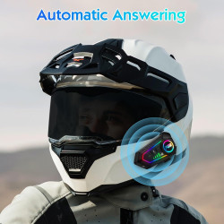 6.0 intercom moto bleutooth kit, casque moto motocyclette helmet communication systèmes, kit main libre moto entre 2 motards ip5