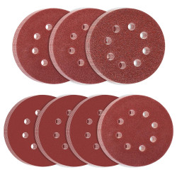 40 Pcs Disque Abrasif 125mm, Papier a Poncer 125mm, Grain 80 Papier Abrasif pour Ponceuses Excentrique, disques abrasifs pour po