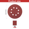40 Pcs Disque Abrasif 125mm, Papier a Poncer 125mm, Grain 80 Papier Abrasif pour Ponceuses Excentrique, disques abrasifs pour po