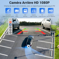Écran carplay portable 11,5” hd –streaming netflix/youtube, carplay sans fil & android auto, bleutooth double, écran partagé, ca