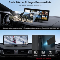 Écran carplay portable 11,5” hd –streaming netflix/youtube, carplay sans fil & android auto, bleutooth double, écran partagé, ca
