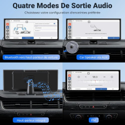 Écran carplay portable 11,5” hd –streaming netflix/youtube, carplay sans fil & android auto, bleutooth double, écran partagé, ca