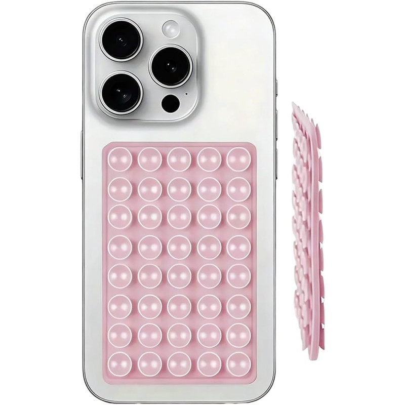 1 Pièce Silicone Ventouse Telephone Portable Double Face, Amovible Porte Téléphone Voiture Mains Libres, Ventouse Telephone Port