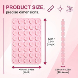 1 Pièce Silicone Ventouse Telephone Portable Double Face, Amovible Porte Téléphone Voiture Mains Libres, Ventouse Telephone Port