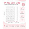1 Pièce Ventouse Téléphone Portable Silicone Double Face Blanc, Support Voiture & Bureau Mains Libres, Fixation Sûre & Amovible 