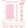 2 Pièces Ventouse Silicone Double Face – Adhésive Réutilisable Téléphone, Câbles & Objets Légers | Fixation Discrète sans Trace 