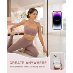 2 Pièces Ventouse Silicone Double Face – Adhésive Réutilisable Téléphone, Câbles & Objets Légers | Fixation Discrète sans Trace 