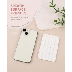 2 Pièces Ventouse Silicone Double Face – Adhésive Réutilisable Téléphone, Câbles & Objets Légers | Fixation Discrète sans Trace 