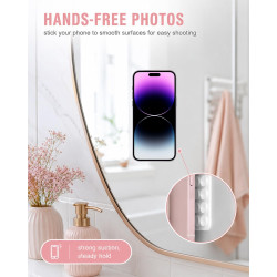 2 Pièces Ventouse Silicone Double Face – Adhésive Réutilisable Téléphone, Câbles & Objets Légers | Fixation Discrète sans Trace 