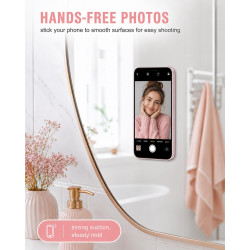 2 Pièces Ventouse Silicone Double Face – Adhésive Réutilisable Téléphone, Câbles & Objets Légers | Fixation Discrète sans Trace 