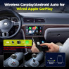 LAMTTO Adaptateur CarPlay sans Fil pour iPhones&Android Auto avec AirPlay/Miracast,Convertit Car Play Filaire en sans Fil Plug&P