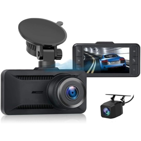 Oryzom Dashcam 4K Pro – Enregistrement Ultra HD avec caméras Avant/arrière, Caméra Voiture avec Capteur G and WDR, Vision Noctur