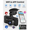 Oryzom Dashcam 4K Pro – Enregistrement Ultra HD avec caméras Avant/arrière, Caméra Voiture avec Capteur G and WDR, Vision Noctur