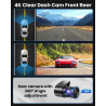 Oryzom Dashcam 4K Pro – Enregistrement Ultra HD avec caméras Avant/arrière, Caméra Voiture avec Capteur G and WDR, Vision Noctur