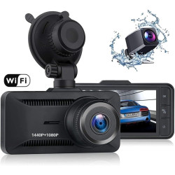 Oryzom Dashcam 4K Pro – Enregistrement Ultra HD avec caméras Avant/arrière, Caméra Voiture avec Capteur G and WDR, Vision Noctur