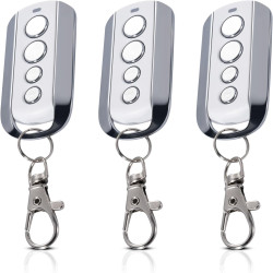 433 MHz Télécommande Portail, 4 Canaux Telecommande Porte De Garage Compatible avec Avidsen 104257,114253,104250, 104251, 104350