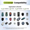 433 MHz Télécommande Portail, 4 Canaux Telecommande Porte De Garage Compatible avec Avidsen 104257,114253,104250, 104251, 104350