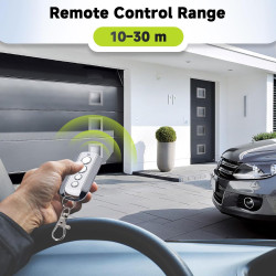 433 MHz Télécommande Portail, 4 Canaux Telecommande Porte De Garage Compatible avec Avidsen 104257,114253,104250, 104251, 104350