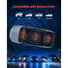 VEVOR Amplificateur Audio Voiture, Ampli de Puissance à 4 Canaux Pontables pour Subwoofer, Max. 4x250 W sous 4 ohms/4x500 W sous