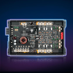 VEVOR Amplificateur Audio Voiture, Ampli de Puissance à 4 Canaux Pontables pour Subwoofer, Max. 4x250 W sous 4 ohms/4x500 W sous