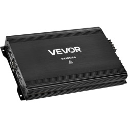 VEVOR Amplificateur Audio Voiture, Ampli de Puissance à 4 Canaux Pontables pour Subwoofer, Max. 4x250 W sous 4 ohms/4x500 W sous