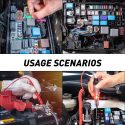 20 Pièce Mini‑Fusibles Voiture — Assortiment Fusibles Midi et Fusible Mini, 2 Pièces par Ampérage, Haute Résistance Thermique et