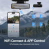 WOLFANG 4K Dashcam Voiture Avant Arrière, Wi-FI Caméra Voiture, Grand Angle 170° G-Capteur, Caméra Embarquée Voiture avec Mode S