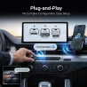 Minix ca525 adaptateur carplay sans fil & android auto, version 2026 2-en-1 filaire vers sans fil, commutation à une touche, com