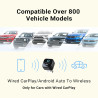 Minix ca525 adaptateur carplay sans fil & android auto, version 2026 2-en-1 filaire vers sans fil, commutation à une touche, com