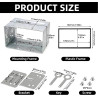 Universel en Métal avec Cadre,Cage D'Autoradio Double 2 DIN,Métal Cage d'Autoradio,Cadre de Montage Autoradio Pour Lecteur DVD,N