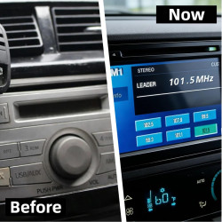 Universel en Métal avec Cadre,Cage D'Autoradio Double 2 DIN,Métal Cage d'Autoradio,Cadre de Montage Autoradio Pour Lecteur DVD,N